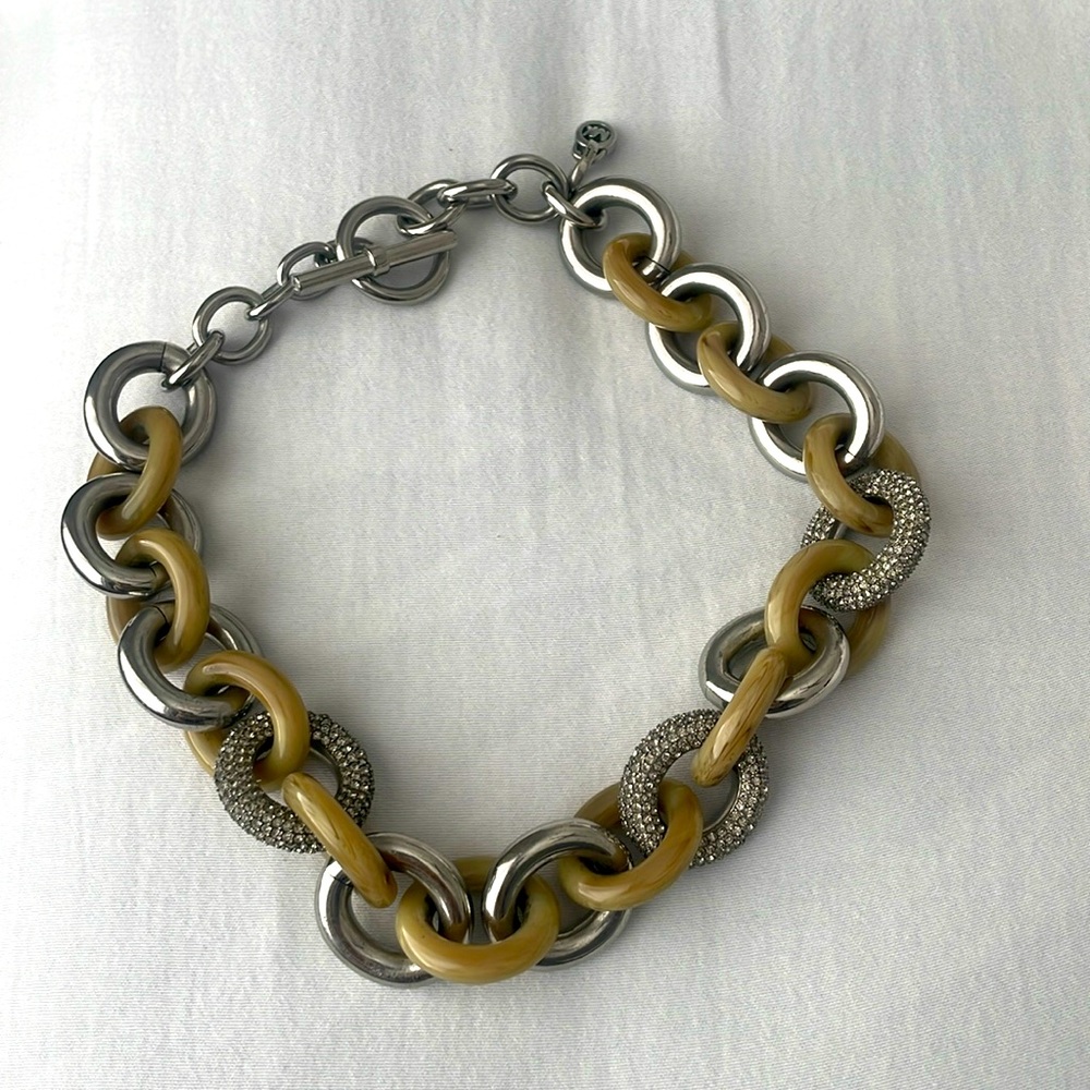 Michael Kors, large link statement necklace
